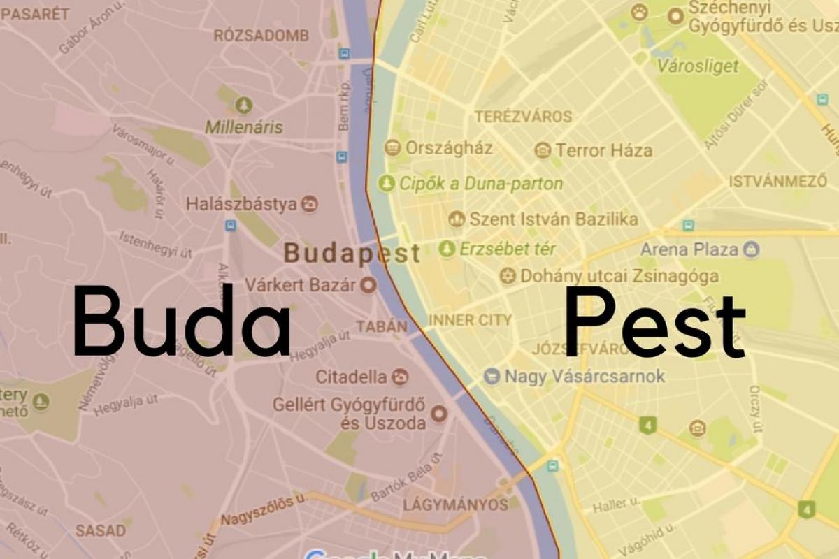 בודה הונגריה מפה