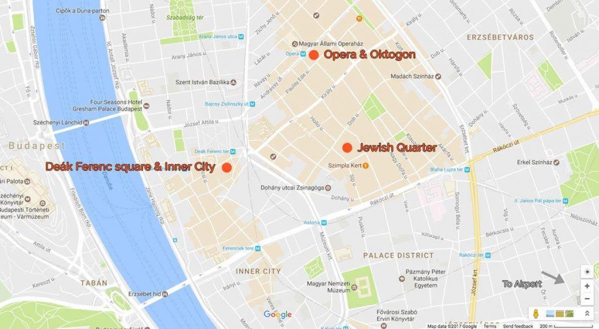 מפה של דיק כיכר בודפשט