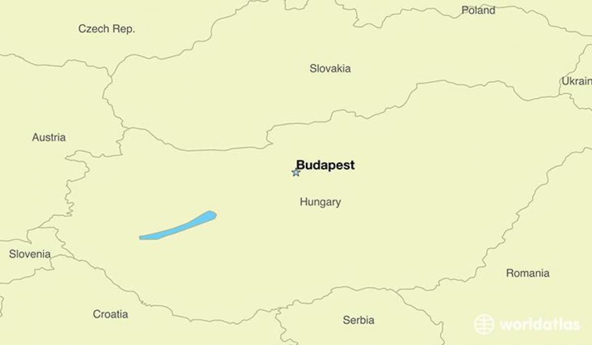 הונגריה בודפשט המפה של אירופה.