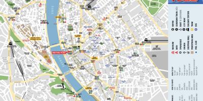מפה של בודפשט הליכה