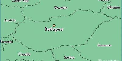 מפה של בודפשט ומדינות