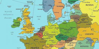 מפה של בודפשט באירופה