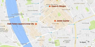 מפה של דיק כיכר בודפשט